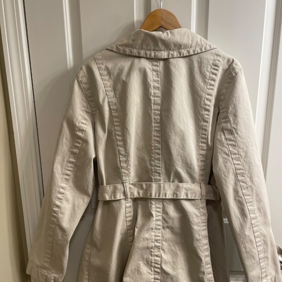 Old Navy Women's Cotton Twill Trench Coat, Light Khaki, XL Tall - Picture 5 of 11